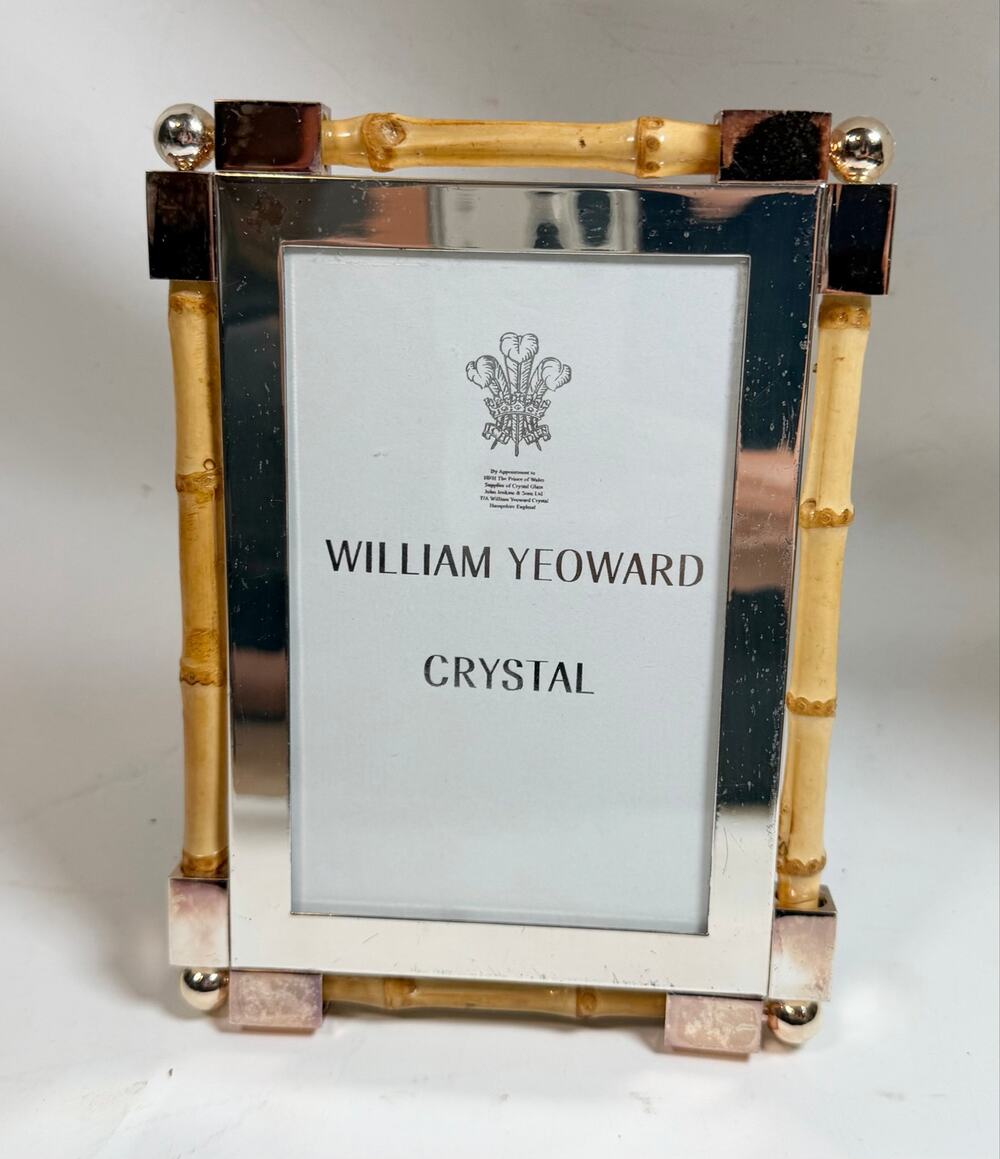 William Yeoward Crystal Classic Bamboo Frame 5 x 7 $510